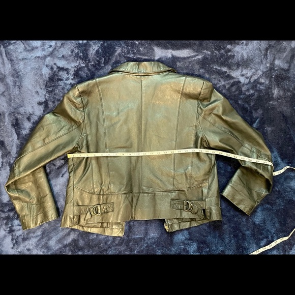 L ZLC Collections Black Real Leather jacket - Picture 4 of 8